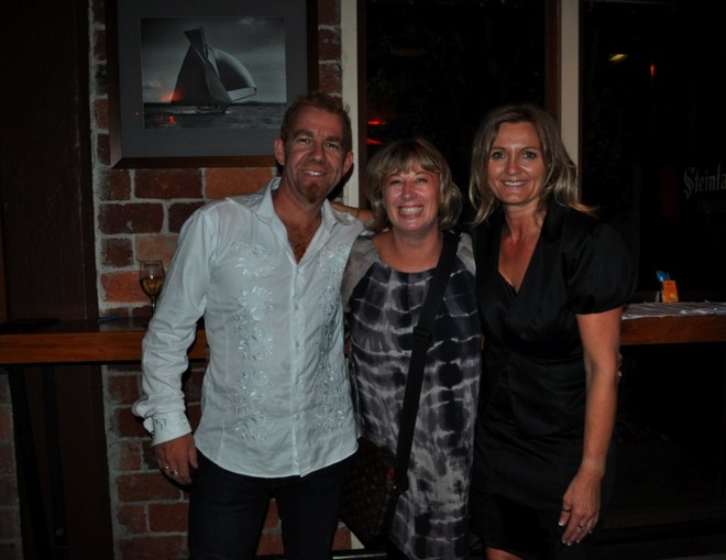 Organisers Dean Morris (left), Jeanette Tobin (Superyacht Support) and Di Dobbs (Freelance Media) at the Superyacht Support Christchurch Earthquake Appeal fundraiser  © Ellie Brade - Superyacht Report http://www.theYachtreport.com
